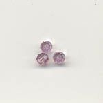 Cut Glass Beads, Round, 4mm - AB Light Amethyst