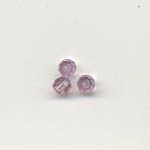 Cut Glass Beads, Round, 4mm - AB Light Amethyst