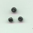 Black drawn pony beads