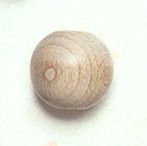 Wooden Beads, 25mm, Natural