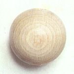 Wooden Beads, 35mm, Natural