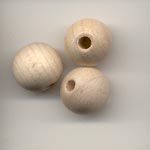 Wooden Beads, 12mm, natural unvarnished