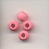 7x8mm Small wooden pony beads - Dusty pink