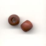 7x8mm Small wooden pony beads - Rich brown