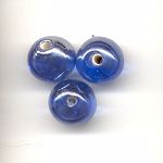 Lustre glass beads - 10mm - Light blue