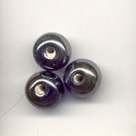 Lustre glass beads - 10mm - Royal
