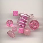 Assorted colour co-ordinated beads