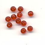 4mm Pressed Glass Beads - Claret