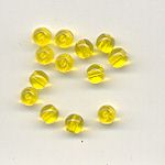 4mm Pressed Glass Beads - Yellow