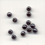 4mm Pressed Glass Beads - Gun Metal