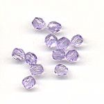 Faceted glass beads - 4mm - Tanzanite