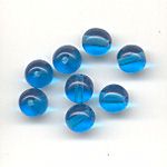 6mm Pressed Glass Beads - Turquoise