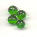 8mm Pressed Glass Beads - Emerald