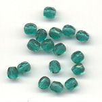 Faceted glass beads - 4mm - Turquoise