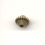 9mm corrugated mushroom - Antique gold