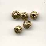 6mm Antique gold Rose