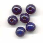 Wooden Beads, 8mm, Royal Blue