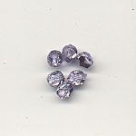 4mm Half-coated faceted glass beads - Lilac