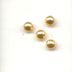 Glass pearls - 6mm round - Yellow