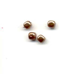 Glass pearls - 5mm square - Bronze