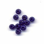 4mm Round wooden beads - Royal blue
