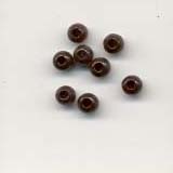 4mm Round wooden beads - Black