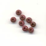 4mm Round wooden beads - Deep Purple