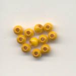 4mm Round wooden beads - Sunny Yellow