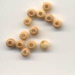 4mm Round wooden beads - Natural