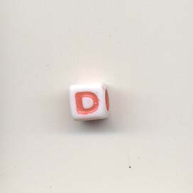 Alphabet beads - Letter D