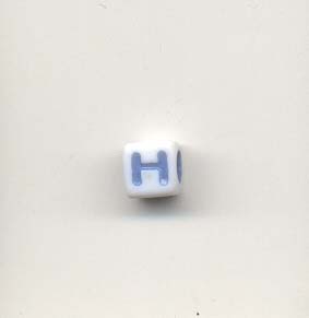 Alphabet beads - Letter H