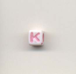 Alphabet beads - Letter K