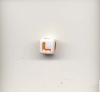 Alphabet beads - Letter L