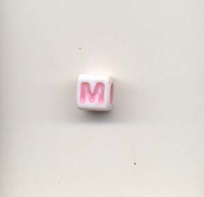 Alphabet beads - Letter M