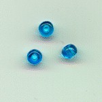 Aqua drawn pony beads