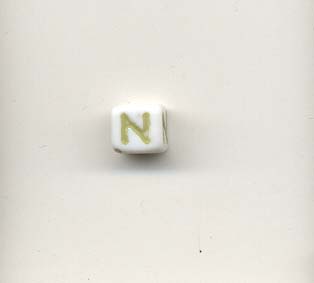 Alphabet beads - Letter N