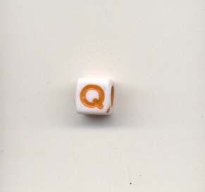 Alphabet beads - Letter Q