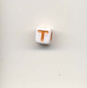 Alphabet beads - Letter T