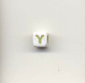 Alphabet beads - Letter Y