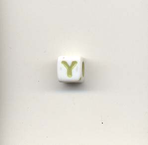 Alphabet beads - Letter Y