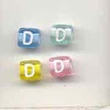 Alphabet beads - Letter D