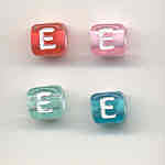 Alphabet beads - Letter E