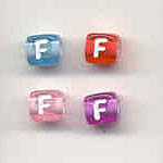 Alphabet beads - Letter F