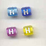Alphabet beads - Letter H