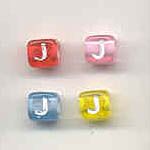 Alphabet beads - Letter J