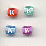 Alphabet beads - Letter K