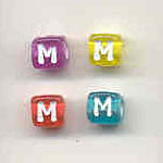 Alphabet beads - Letter M