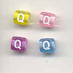 Alphabet beads - Letter Q