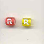 Alphabet beads - Letter R