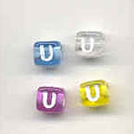 Alphabet beads - Letter U